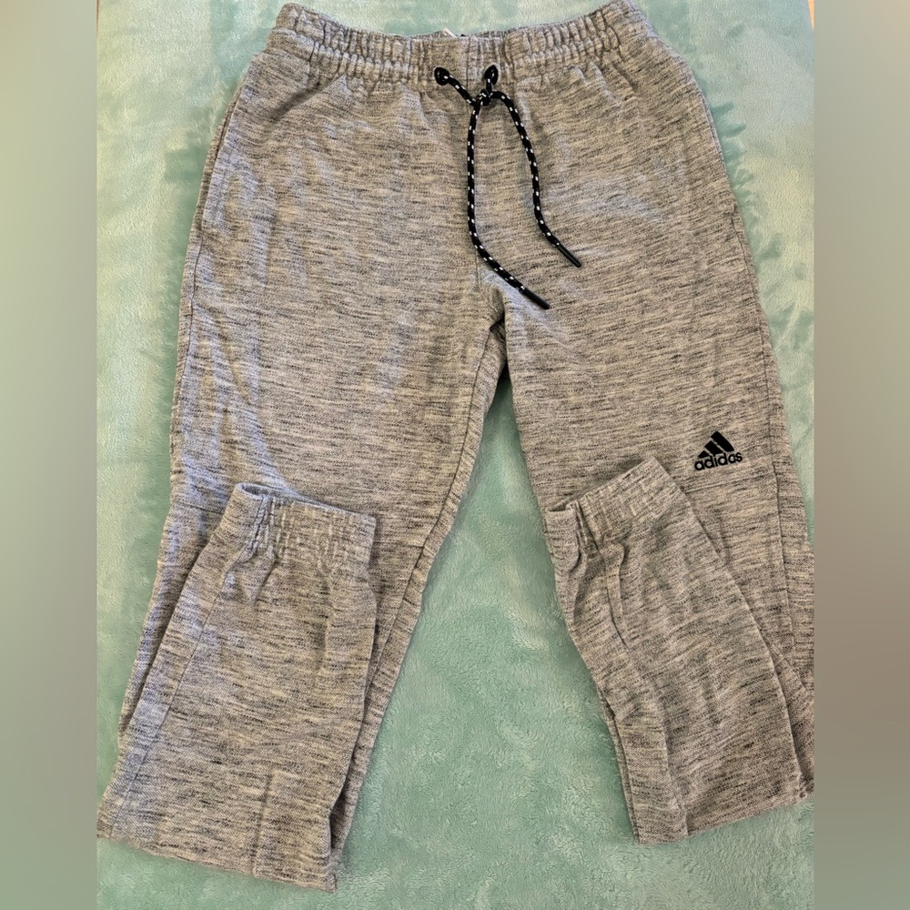 Adidas Knit Jogger Pants Men’s Gray Size S